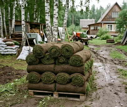 Мох на газоне
