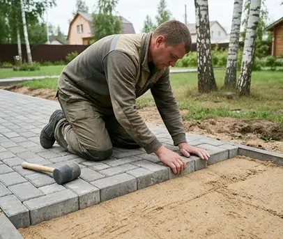 Уклон дорожки для отвода воды