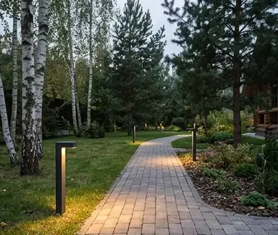 Как подсветить деревья и дорожки